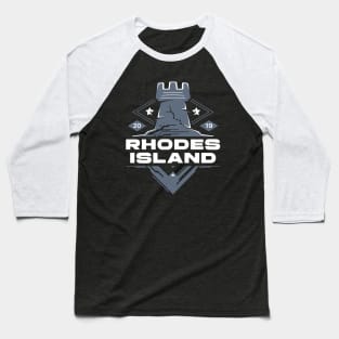 Rhodes Island Emblem Baseball T-Shirt